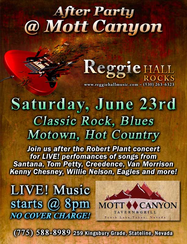 Reggie Hall ROCKS - LIVE! @ Mott Canyon Tavern & Grill