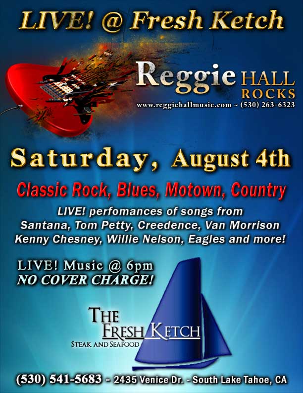 Reggie Hall ROCKS - LIVE! @ The Fresh Ketch